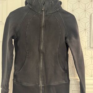 Lululemon Scuba Full Zip Hoodie Black | Thumbholes